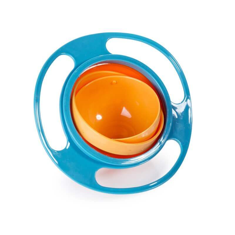 Bol Twirlie-Tots™ 360° Anti-Renversement Gyro (Récipient à Snacks Défiant la Gravité)