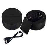 Luminous Dreamscape™ 3D LED Illusion Lamp (16-Color Remote Control Night Light)