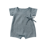Barboteuse Été Bébé Kimono en Lin