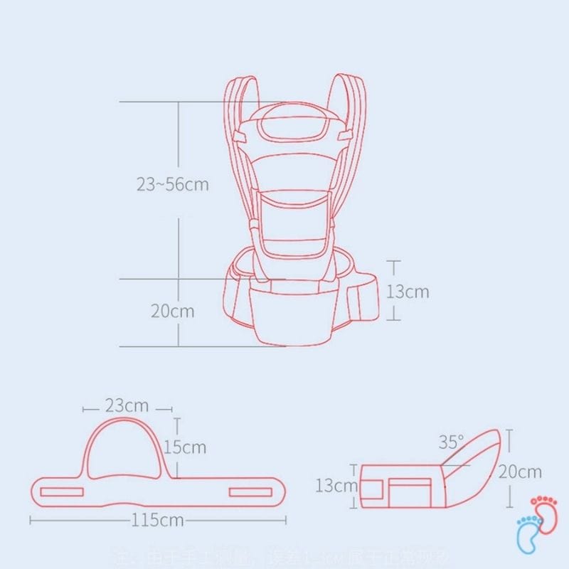 Porte bébé ergonomique 3 en 1 - BABY CARRY