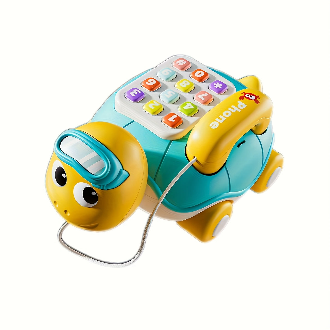 Tartaruga Musicale per Neonati con Telefono Interattivo