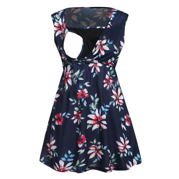 Robe de grossesse à imprimé floral