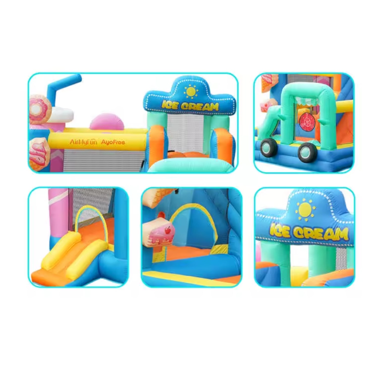 Castello gonfiabile per bambini con giochi | GigglePlay