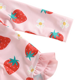 Maillot de Bain Bébé Fille avec Chapeau