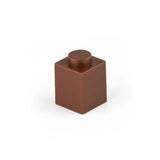 Brique lego 1x1 ronde marron en plastique pour 50pcs bloc construction lego base pour création modulaire