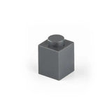 Bloc construction lego 50pcs briques lego 1x1 plastique gris foncé avec plot circulaire sur le dessus