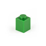 Brique lego 1x1 verte en plastique avec un plot circulaire pour construction bloc 50pcs bloc construction lego