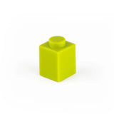 Brique lego 1x1 lime clair avec picot arrondi en plastique pour 50pcs bloc construction lego