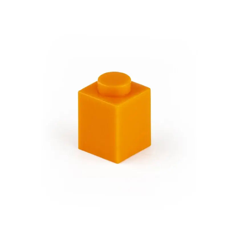 Orange brique lego 1x1 en plastique avec plot circulaire pour 50pcs bloc construction lego polyvalent