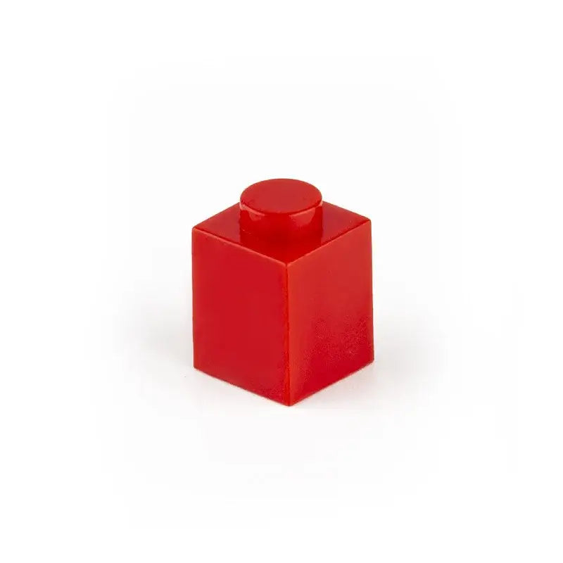 Brique lego 1x1 rouge en plastique avec tenon arrondi pour 50pcs bloc construction lego assemblage facile