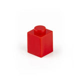 Brique lego 1x1 rouge en plastique avec tenon arrondi pour 50pcs bloc construction lego assemblage facile