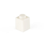 Brique lego 1x1 blanche en plastique avec tenon arrondi pour 50pcs bloc construction lego 1x1