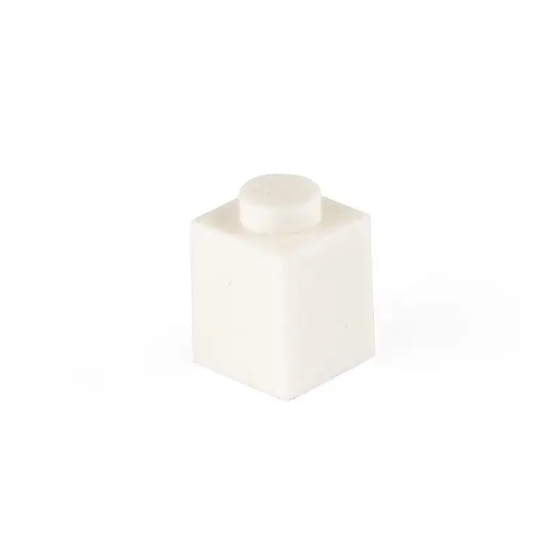 Brique lego 1x1 blanche en plastique avec tenon arrondi pour 50pcs bloc construction lego 1x1