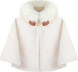 Poncho bébé hiver avec capuche – Cape chaude