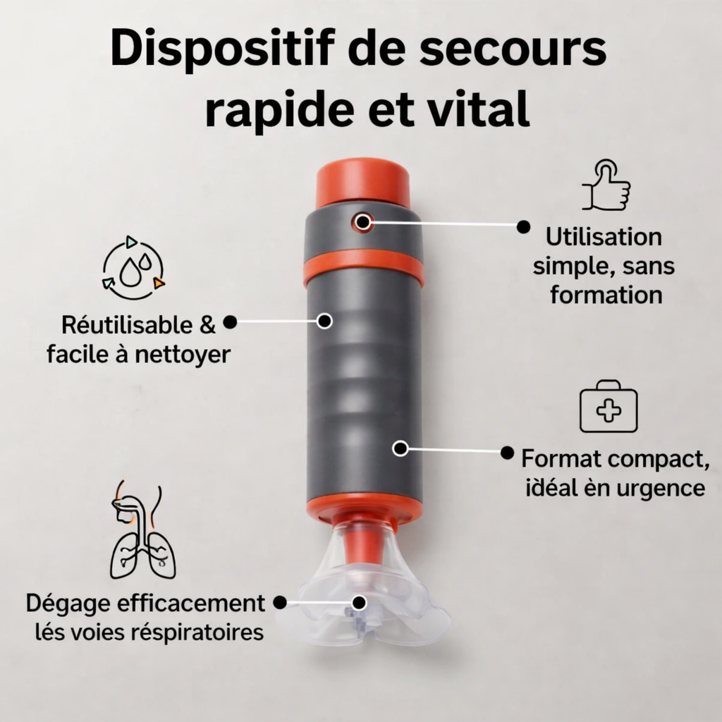 Securilife Family — Anti-choking device (baby, child, adult) - Saves lives in 10 seconds