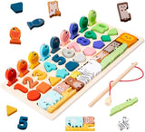 Puzzle Montessori Chiffres Formes et Pêche