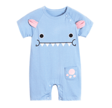 Grenouillère pour bébé bleue et rose