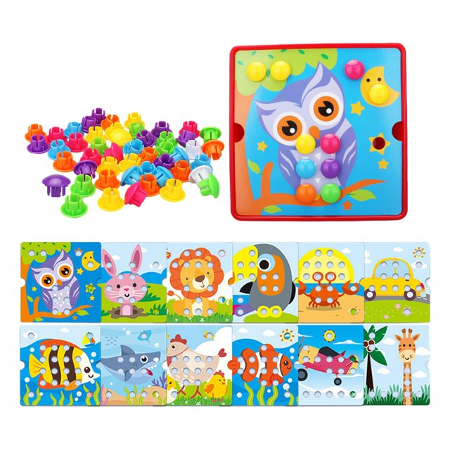 Jeu Montessori Mosaïque à Picots