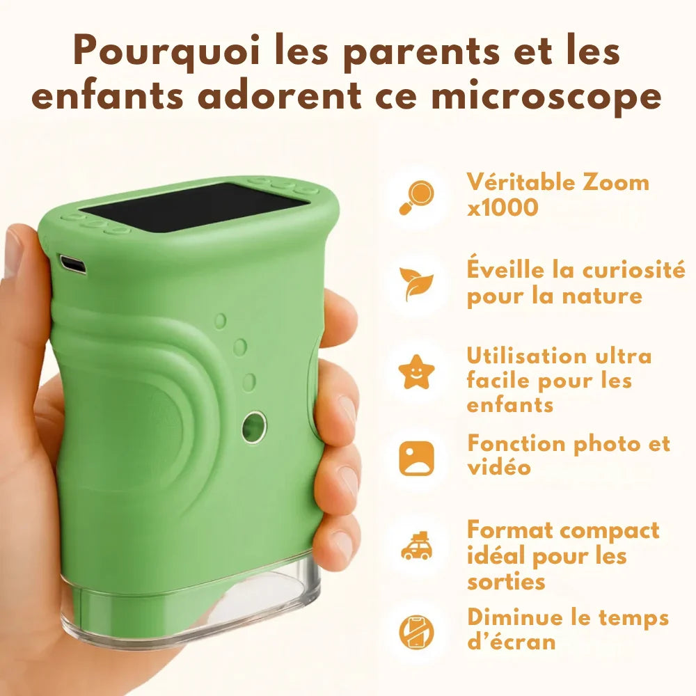 Kit microscopio con schermo che allontana dagli schermi (+ 50 SCHEDE IN OMAGGIO)