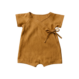 Barboteuse Été Bébé Kimono en Lin