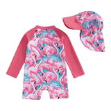Maillot de Bain Bébé Fille avec Casquette - Lindsay