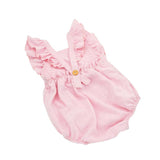 Combinaison robe couleur unies pour bébé
