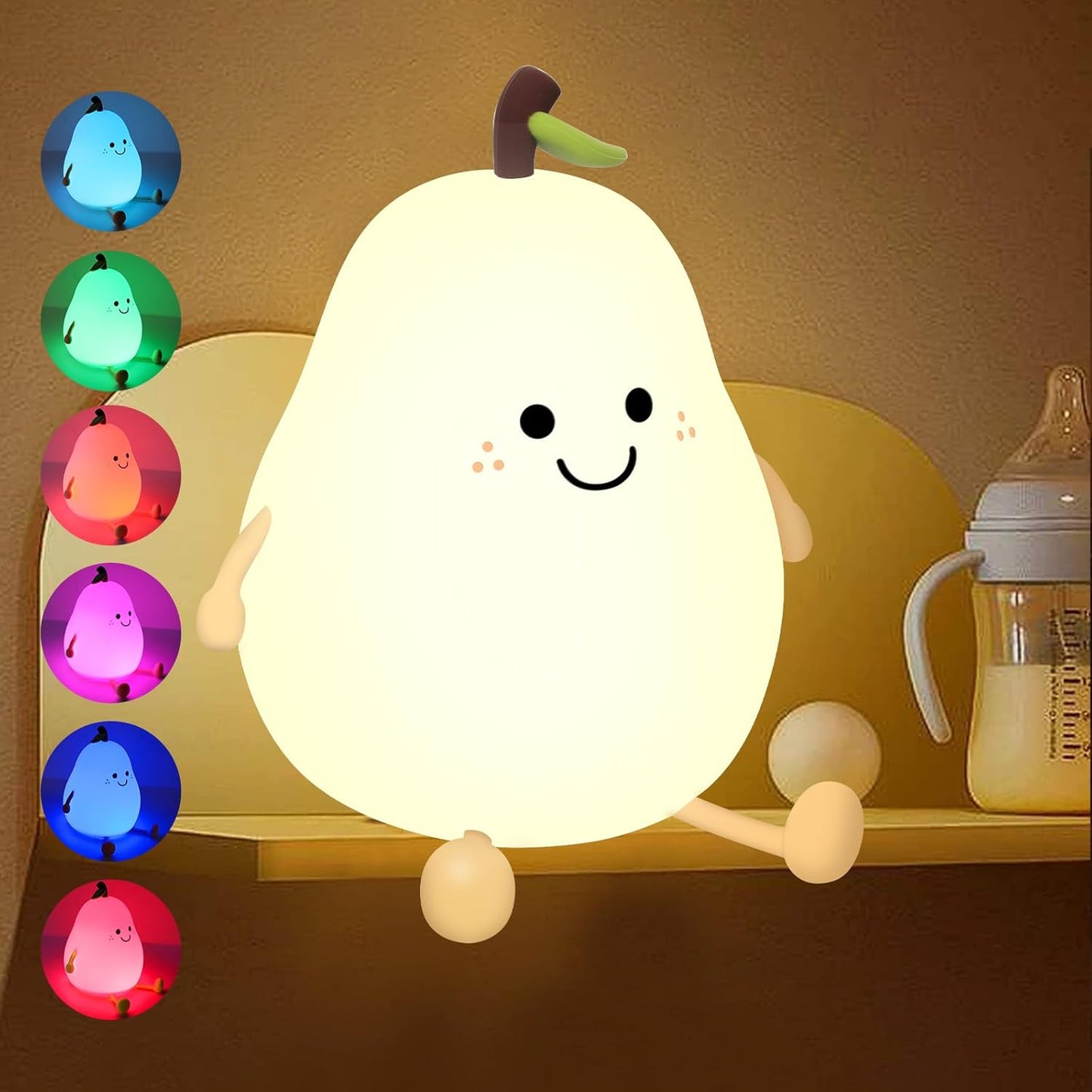 Pear Night Light for Kids and Babies
