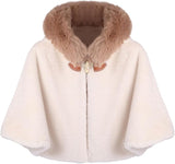 Poncho bébé hiver avec capuche – Cape chaude