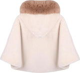 Poncho bébé hiver avec capuche – Cape chaude