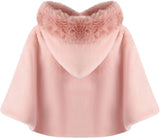 Poncho bébé hiver avec capuche – Cape chaude