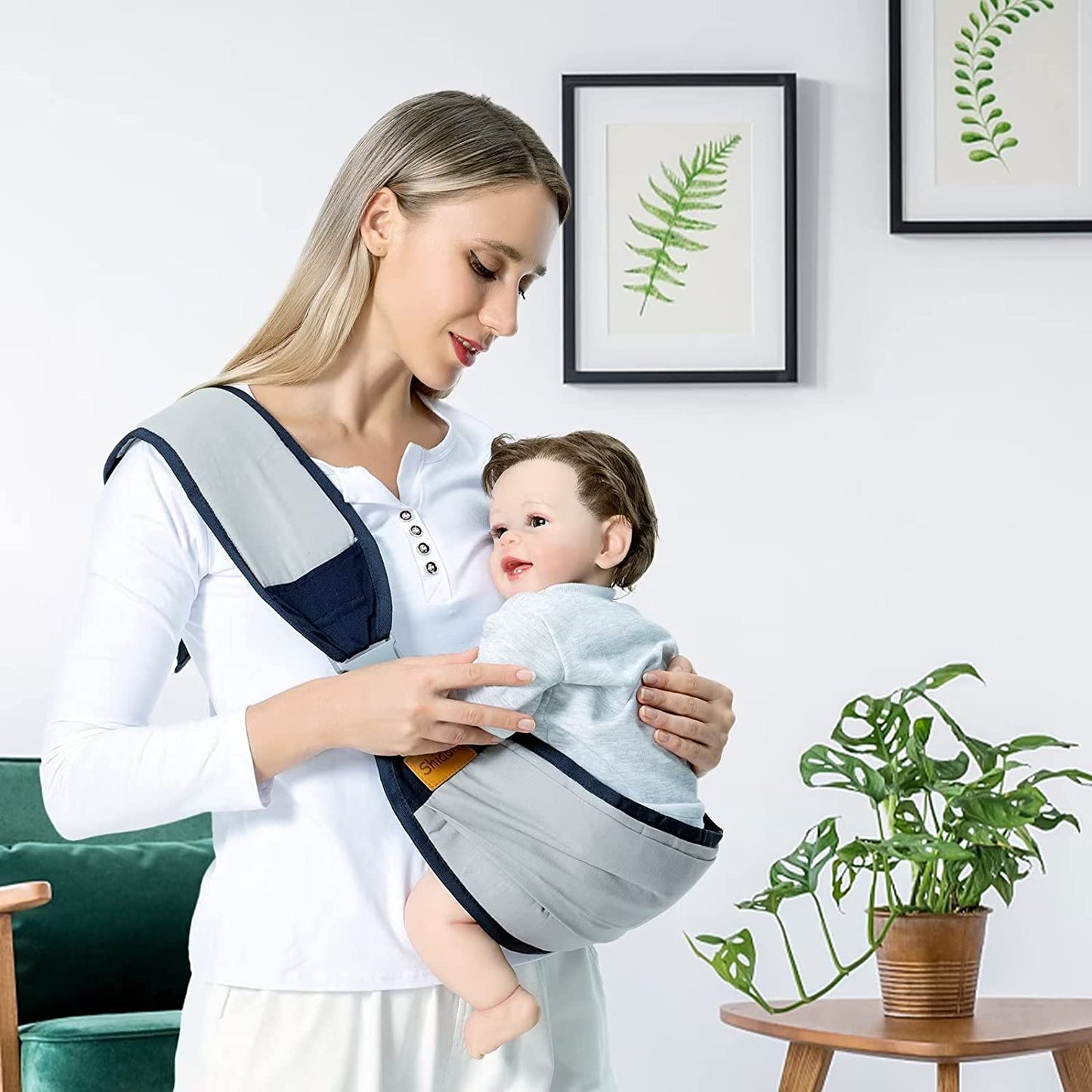 Echarpe de portage sans noeud | Bébézen™ Porte bébé