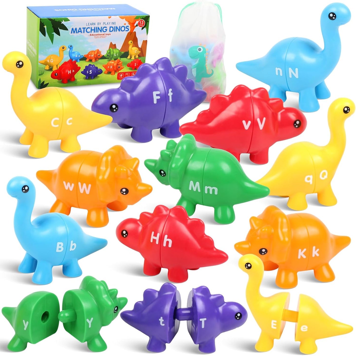 Jouet Montessori Dinosaures Alphabet