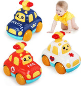 Set 3 Pezzi Macchinine per Neonati