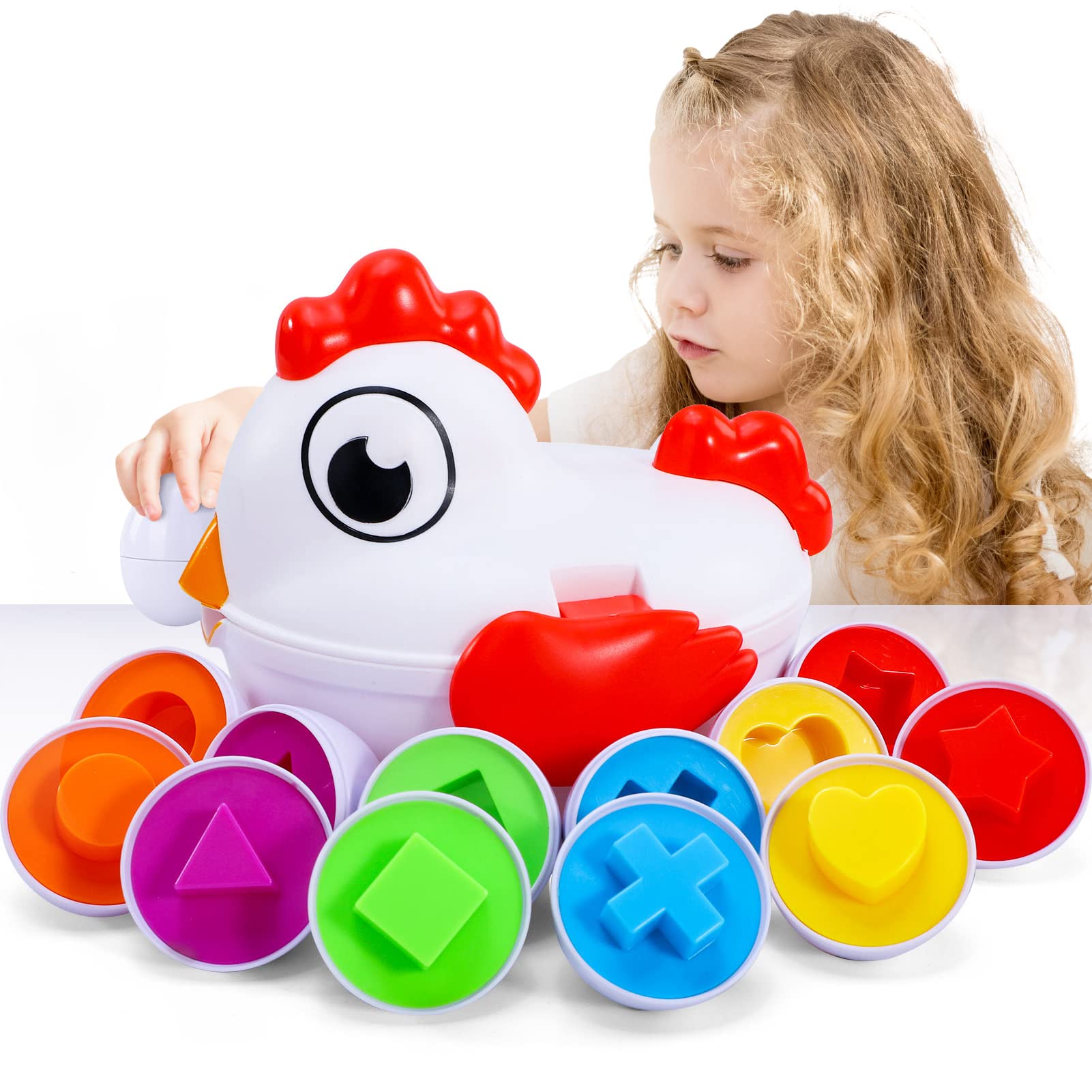 Oeufs Montessori de Tri Formes et Couleurs