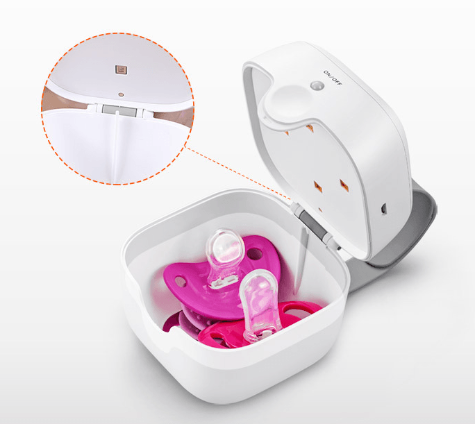 Baby pacifier sterilizer box