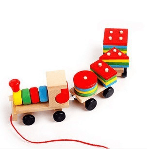 Train en bois éducatif pour enfant