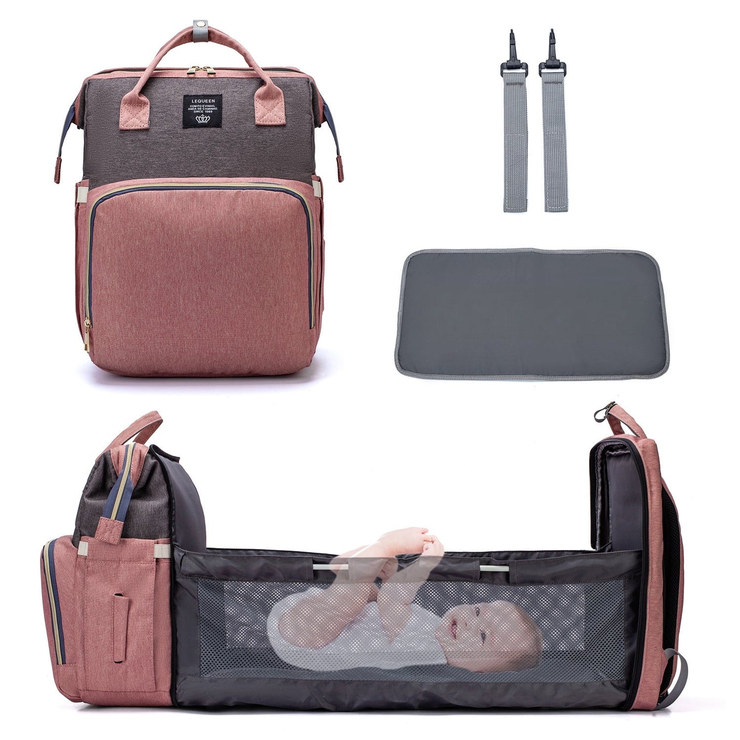 Sac à Langer Bébé Sac à Dos 3 en 1 - Hillary™