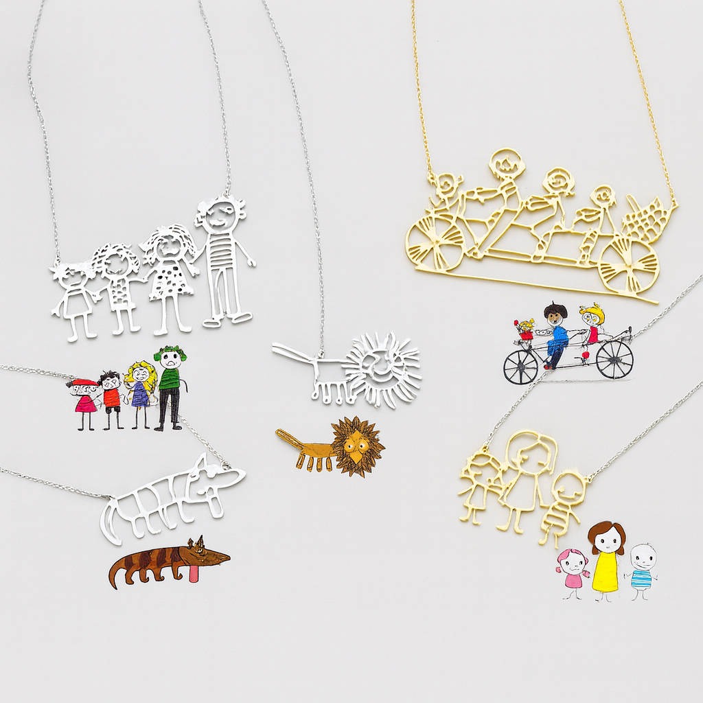 Custom drawing necklace - MY ARTIST