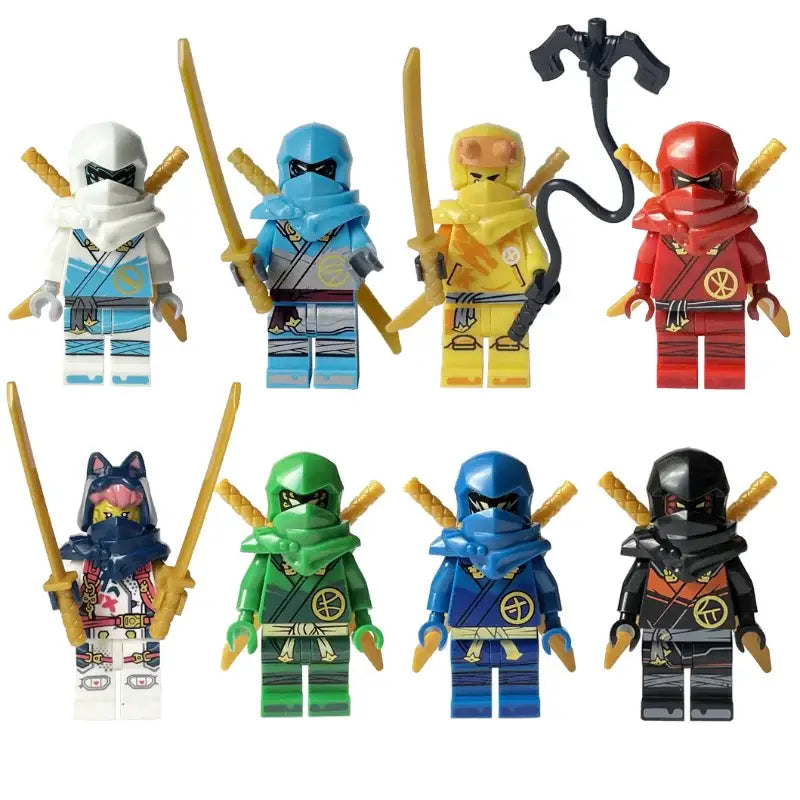 8 Lego Ninjago Figures