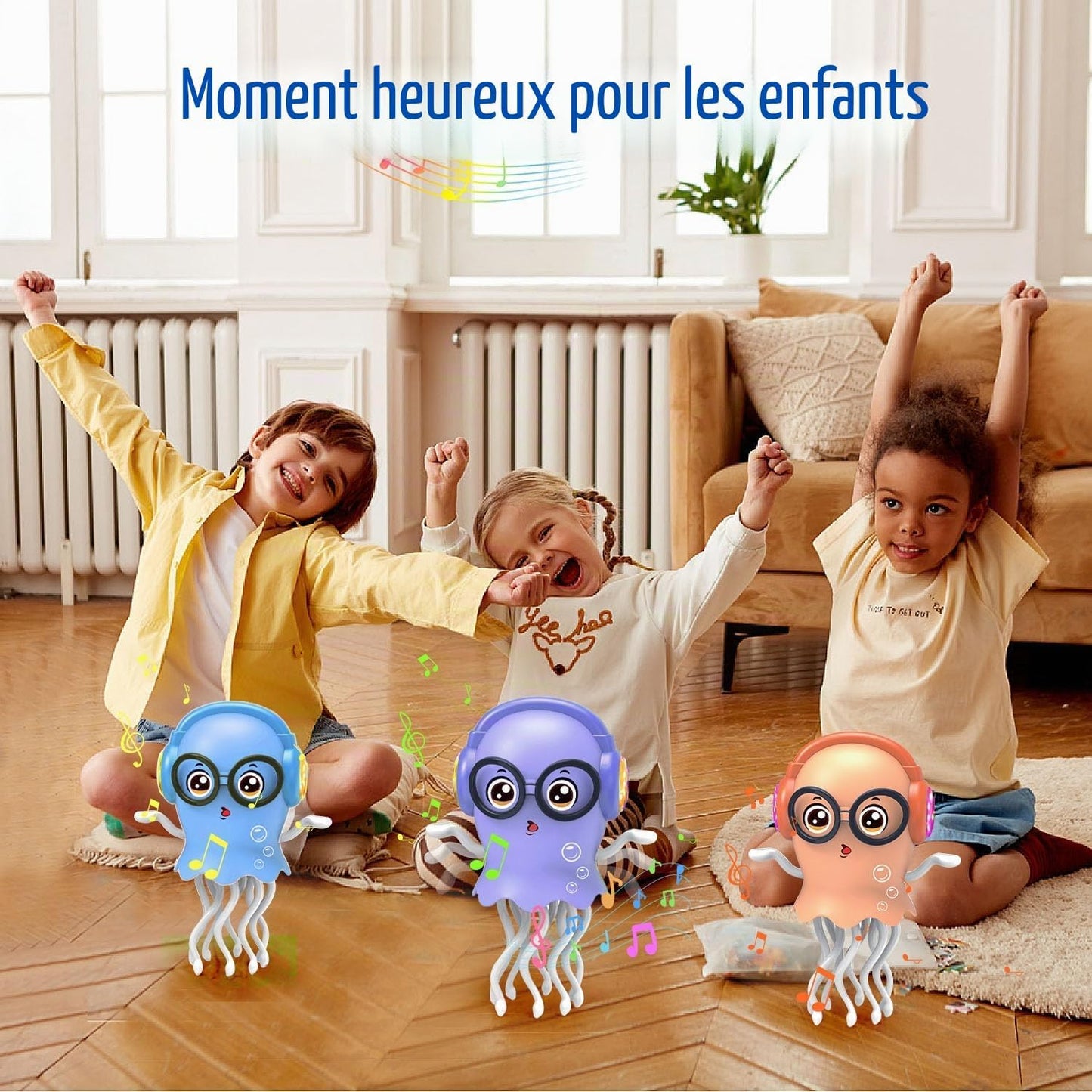 Popi la Pieuvre - 🐙 Le jouet qui fait rire bébé à tous les coups + EBOOK GRATUIT: "20 différentes façons de jouer avec Popi"