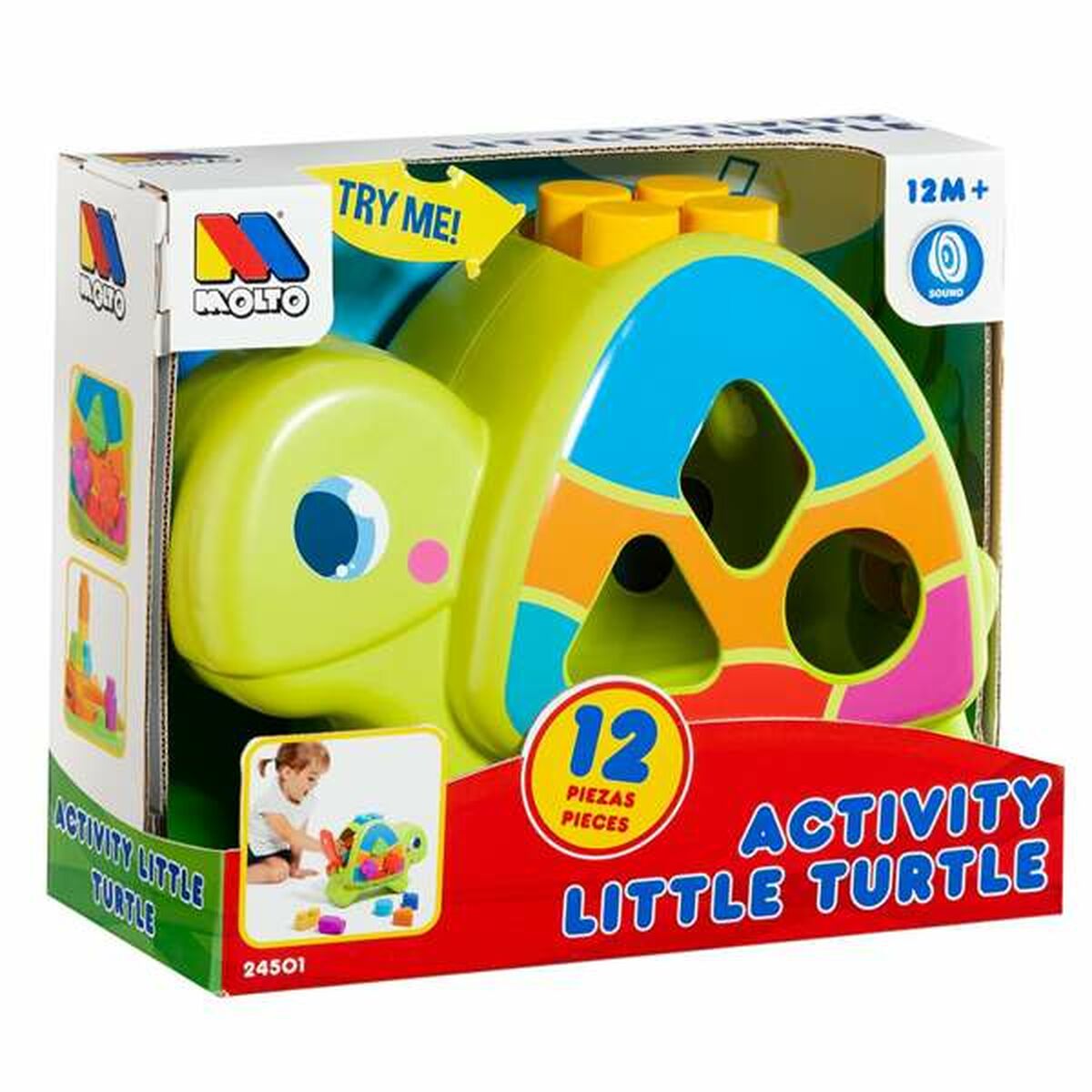 Moltó Interactive Toy 57 x 27.5 x 97 cm Turtle 12 Pieces