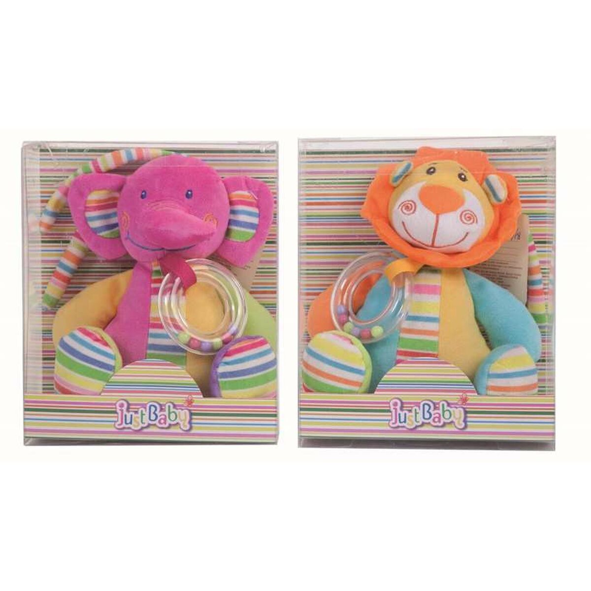 Elephant Lion Rattle 25cm