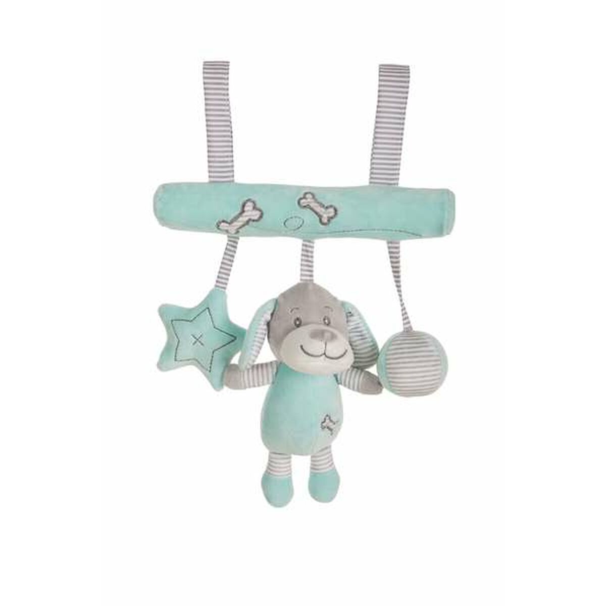 Door Handle Poster Green Dog 25cm Plush Toy