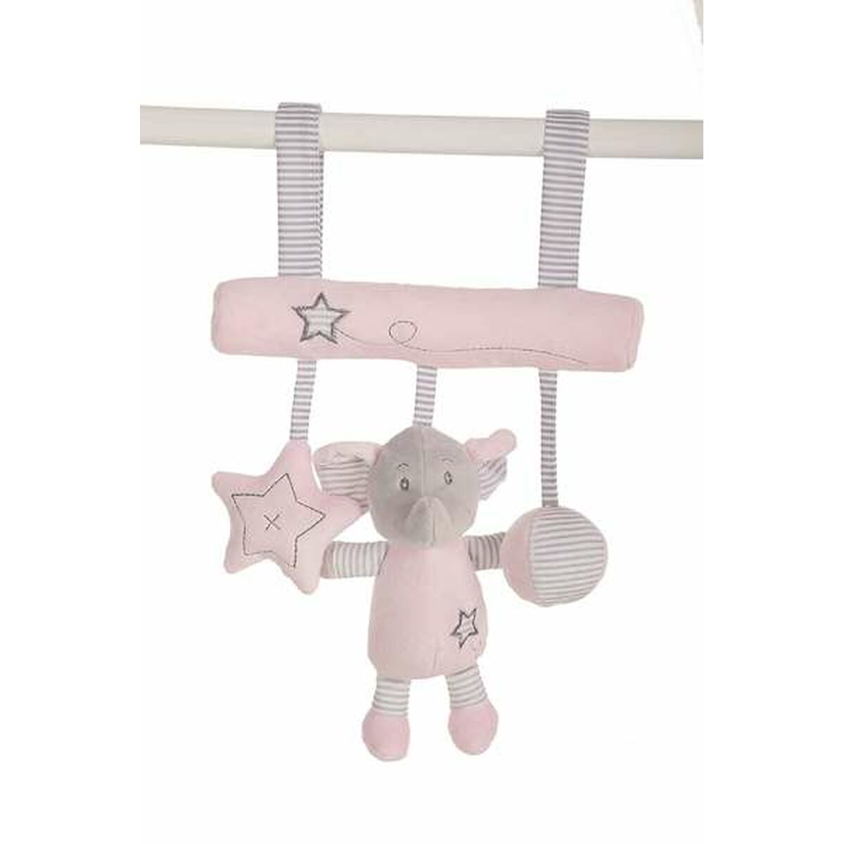 Adesivo da appendere alla porta Rosa Elefante 25cm Giocattolo di peluche