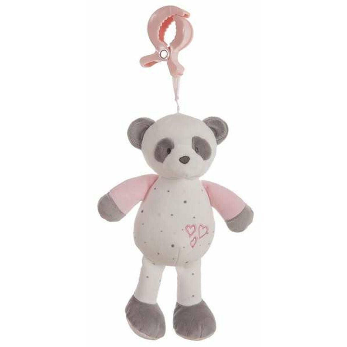Panda Bear Pink Activity Rattle 25cm
