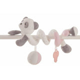 Spirale d'activités 25 cm Ours Panda Rose