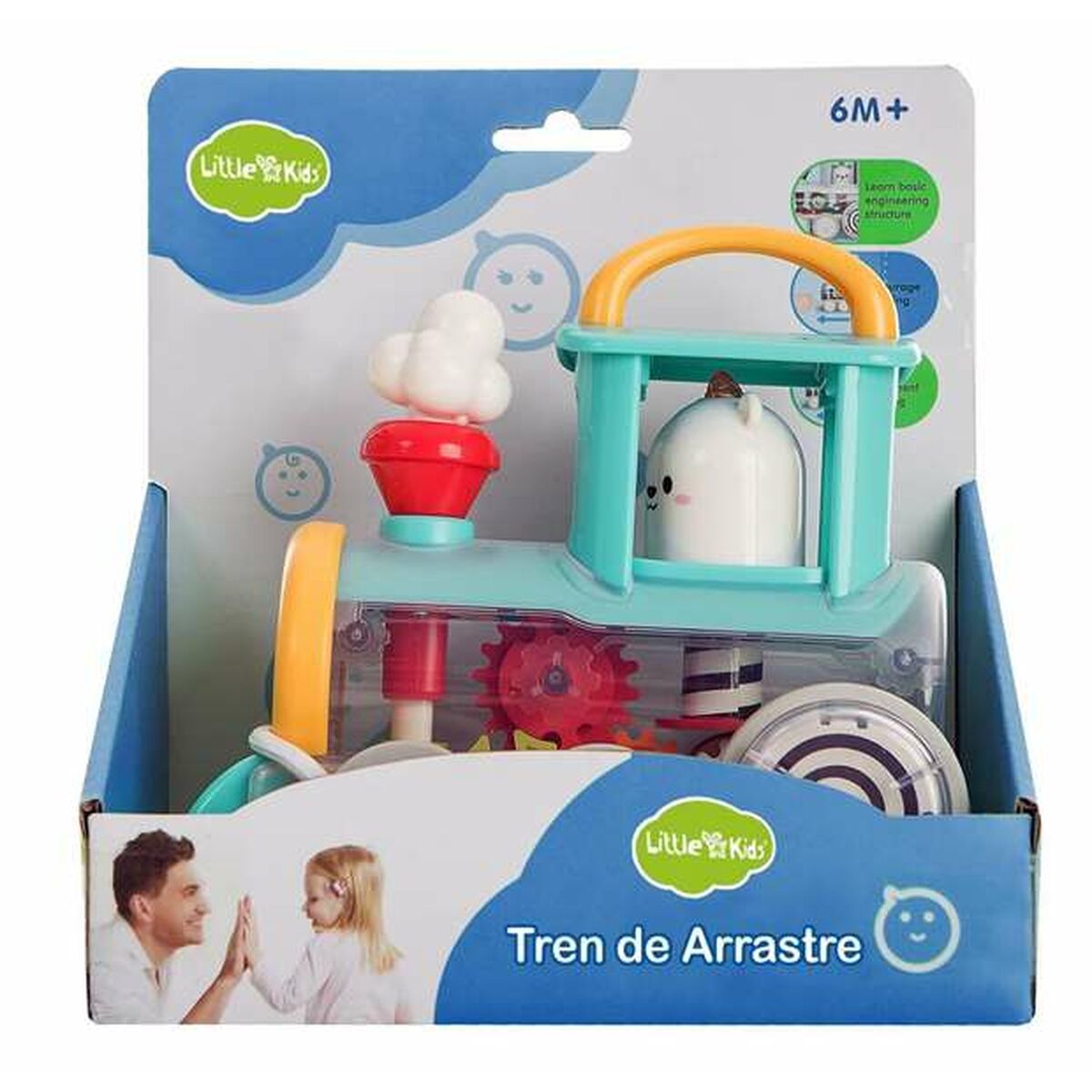 Trenino da tirare 18 x 12 x 19 cm
