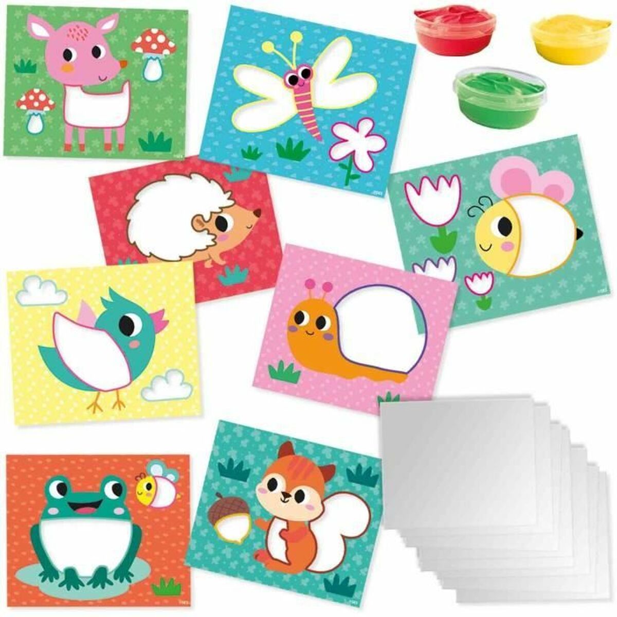 SES Creative Eco Finger Paint Cards Drawing Kit
