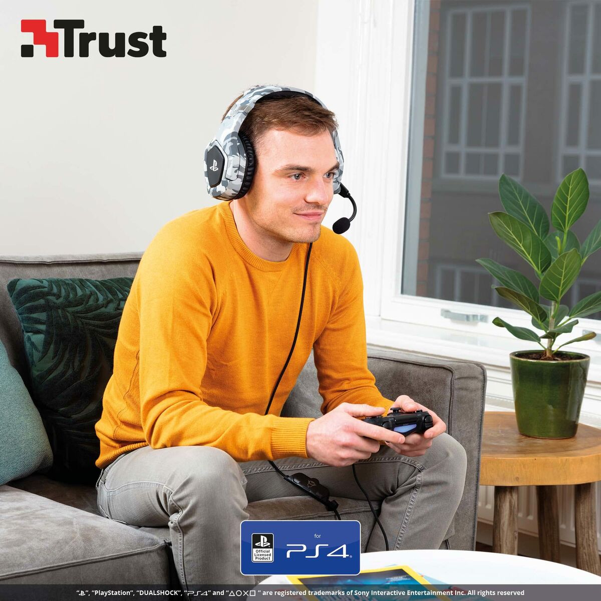 Cuffie Wireless Trust 23531 GXT488 Grigio