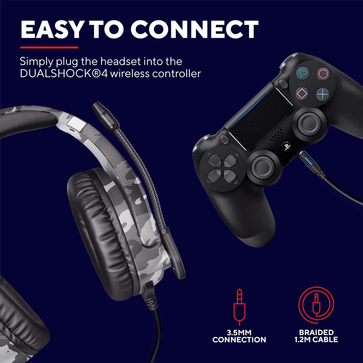 Cuffie Wireless Trust 23531 GXT488 Grigio